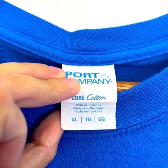 Port & Company - Billy Goat Tavern Chicago IL CHEEZBORGER! Blue T Shirt Size XL - Picture 6 of 8